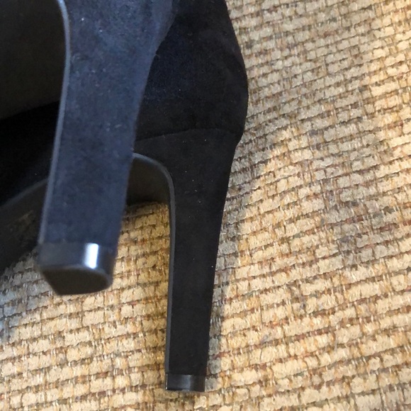 Extremely cool open toed booties size 8 1/2 black - Picture 7 of 8